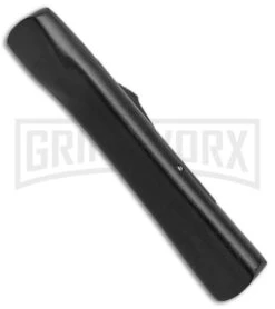 AKC Concord Black OTF Automatic Knife - Dagger Gold Plain -Kershaw Store AKC OTF Black Concord Gold Dagger BHQ 52359 jr side large