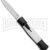 AKC 077 Concord Black/White OTF Automatic Knife - Flat Satin Plain 2 AKC 077 Concord Black/White OTF Automatic Knife - Flat Satin Plain -Kershaw Store AKC OTF Concord 077 Black White Flat BHQ 52354 jr 1 large