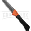 AKC Smarty Black W/Orange Bolster Automatic Knife Reverse Tanto - Black SW Plain -Kershaw Store AKC Smarty AK Black w Orange Bolster 3in BSW BHQ 184665 td large