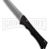 AKC Smarty Black Automatic Knife Reverse Tanto - Stonewash Plain -Kershaw Store AKC Smarty Automatic Knife Black Aluminum 3.3in Stonewash BHQ 180893 hd large