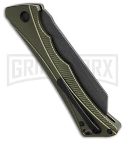 AKC Smarty Green W/Black Bolster Automatic Knife Reverse Tanto - Black SW Plain 7 AKC Smarty Green W/Black Bolster Automatic Knife Reverse Tanto - Black SW Plain -Kershaw Store AKC Smarty Automatic Knife Green w Black Bolster 3.3in Black Stonewash BHQ 184727 hd side large