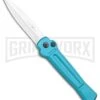 AKC X-treme ACE Light Blue Automatic Knife - Satin Plain
