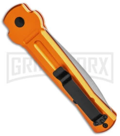 AKC X-treme Ace Orange Automatic Knife - Satin Plain 8 AKC X-treme Ace Orange Automatic Knife - Satin Plain -Kershaw Store AKC X treme Ace Auto Orange Satin BHQ 136149 jr side large