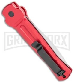 AKC X-treme Ace Red Automatic Knife - Satin Plain 8 AKC X-treme Ace Red Automatic Knife - Satin Plain -Kershaw Store AKC X treme Ace Auto Red Satin BHQ 105468 jr side large