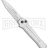 AKC X-treme Ace Silver Automatic Knife - Satin Plain