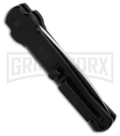 AKC X-treme Ace1 Side Opener Black Automatic Knife - Satin Plain -Kershaw Store AKC X treme Ace1 Automatic Knife Black 3.75in Satin BHQ 189353 hd side large