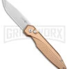 AKC X-treme Dandy Tan Aluminum Automatic Knife (Stonewash) 1 AKC X-treme Dandy Tan Aluminum Automatic Knife (Stonewash) -Kershaw Store AKC X treme Dandy Tan Aluminum Auto SW BHQ 176851 jr large