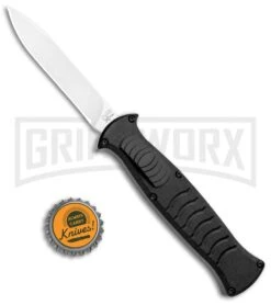 AKC X-treme EVO Black OTF Automatic Knife - Satin Plain -Kershaw Store AKC X treme EVO OTF Auto Black Satin BHQ 105413 jr bottlecap large