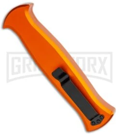 AKC X-treme EVO Orange OTF Automatic Knife - Satin Plain -Kershaw Store AKC X treme EVO OTF Auto Orange Satin BHQ 114657 jr side large