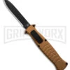 AKC X-treme EVO Gold OTF Automatic Knife - Black Plain Spear Point -Kershaw Store AKC Xtreme EVO Gold Automatic Knife Black Plain GX 41624 hd large