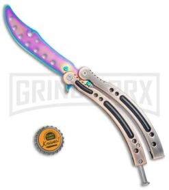 Andux CS Bronze/Black Balisong Butterfly Trainer - Spectrum Holes -Kershaw Store Andux C S Bronze Black Balisong Butterfly Trainer Spectrum Holes A0002545 BP 24575 jr bottlecap large