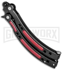 Andux CS Red/Black Balisong Butterfly Trainer - Black Holes 7 Andux CS Red/Black Balisong Butterfly Trainer - Black Holes -Kershaw Store Andux C S Red Black Balisong Butterfly Trainer Black Holes AB000930 BP 24578 jr spine large