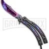 Andux CS Stardust/Black Balisong Butterfly Trainer - Stardust Plain -Kershaw Store Andux C S Stardust Black Balisong Butterfly Trainer Stardust Plain A0002823 BP 24574 jr large
