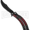 Andux CS Black/Red Balisong Butterfly Trainer - Black Plain 1 Andux CS Black/Red Balisong Butterfly Trainer - Black Plain -Kershaw Store Andux CS black red trainer black BP 24570 er large