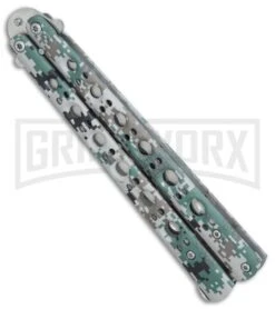 Andux Camo Fly Digi-Camo Butterfly Trainer - Satin -Kershaw Store Andux Camo Fly Digi Camo trainer satin BP 24588 er spine large