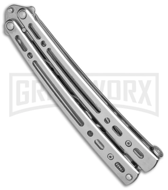 Andux Spectre Balisong Butterfly Trainer - Tanto Satin 4 Andux Spectre Balisong Butterfly Trainer - Tanto Satin - Image 2