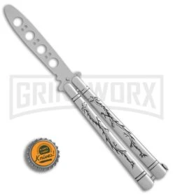 Andux Tarragon Stainless Steel Butterfly Trainer - Satin -Kershaw Store Andux Tarragon Stainless trainer satin BP 24591 er bottlecap large