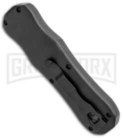 Atomic D/A Black G-10 OTF Automatic Knife - Drop Point Two Tone Plain -Kershaw Store Atomic DA Black G 10 OTF Auto DP TT Plain GX 33379 jr side large