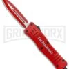 Atomic Defender Large OTF Automatic Knife Fire Dept. Red - Red Two-tone 1 Atomic Defender Large OTF Automatic Knife Fire Dept. Red - Red Two-tone -Kershaw Store Atomic Defender Large OTF Auto Fire Department Red Red TT Dagger GX 37323 jr large