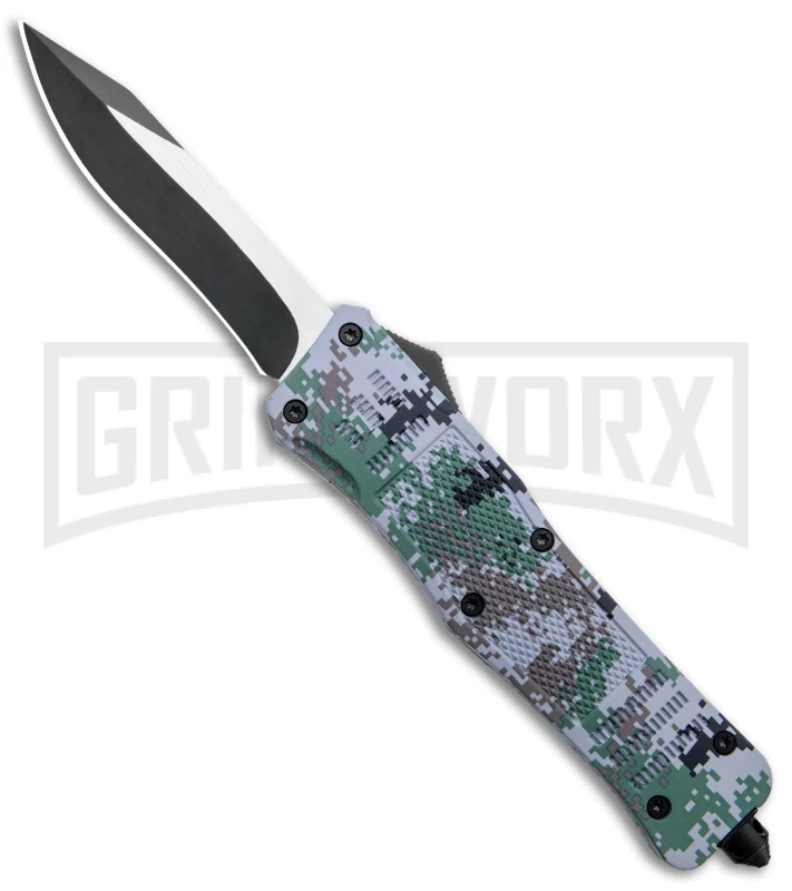 Atomic Defender Large OTF Recurve Auto Knife Gray Digi Camo - Two Tone Plain 3 Atomic Defender Large OTF Recurve Auto Knife Gray Digi Camo - Two Tone Plain
