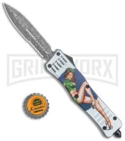 Atomic Defender Large OTF Automatic Knife Pin Up Green - Serr Damascus Dagger 11 Atomic Defender Large OTF Automatic Knife Pin Up Green - Serr Damascus Dagger -Kershaw Store Atomic Defender Large OTF Auto Pin Up Tan Serr Damascus Dagger GX 37340 jr bottlecap large