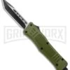 Atomic Defender Mini OTF Automatic Knife Army Green - Two Tone Tanto 2 Atomic Defender Mini OTF Automatic Knife Army Green - Two Tone Tanto -Kershaw Store Atomic Defender Mini OTF Auto Army Green TT Tanto GX 37550 jr large