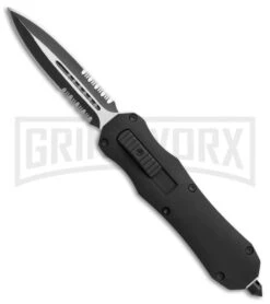 Atomic FL D/A OTF Automatic Knife - Dagger Black Serr