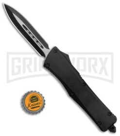 Atomic Lance Dagger Black OTF Automatic Knife - Two Tone Plain -Kershaw Store Atomic Lance Dagger Black OTF Auto TT GX 35347 jr bottlecap large
