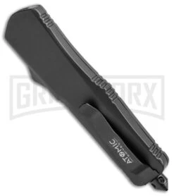 Atomic Lance Dagger Black OTF Automatic Knife - Two Tone Serr -Kershaw Store Atomic Lance Dagger Black TT Serr WNS IT M2 BP 19201 jr side large