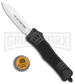 Atomic Defender Medium OTF Automatic Knife Black - Satin Dagger -Kershaw Store Atomic Medium Defender Black OTF Auto Dagger Satin GX 35868 jr bottlecap large
