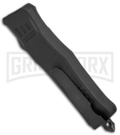 Atomic Defender Mini OTF Automatic Knife Black - Serr Two Tone Dagger -Kershaw Store Atomic Mini Defender Dagger Black TT Serr WNS IT M108 BP 19602 jr side jr large