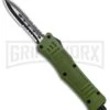 Atomic Defender Mini OTF Automatic Knife OD Green - Serr Black Dagger -Kershaw Store Atomic Mini Defender OD Green OTF Auto Black Dagger Serr GX 33490 jr large