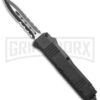 Atomic Mini Shield Dagger Black OTF Automatic Knife - Serr -Kershaw Store Atomic Mini Shield Dagger Black OTF Auto Serr GX 19604 jr large