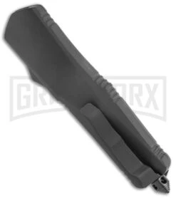 Atomic Lance Tanto Black OTF Auto Knife - Two Tone Plain 9 Atomic Lance Tanto Black OTF Auto Knife - Two Tone Plain -Kershaw Store Atomic Shield Large Tanto Black OTF Auto TT GX 38228 jr side large