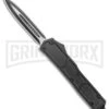 Atomic Slim OTF Smooth Scale Automatic Knife - Dagger 2 Tone Plain -Kershaw Store Atomic Slim Dagger Black OTF Smooth Scales TT GX 38191 jr large