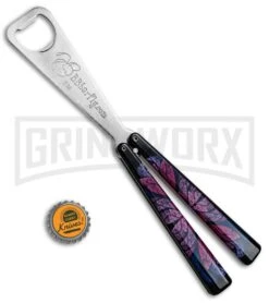BB Barfly Psychedelic Flowers Bottle Opener Butterfly Trainer -Kershaw Store BB Barfly Bottle Opener Butterfly Trainer Psychedelic Flowers BHQ 83039 jr bottlecap large