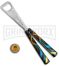 BB Barfly "The Grid" Bottle Opener Butterfly Trainer -Kershaw Store BB Barfly Bottle Opener Butterfly Trainer The Grid BHQ 82964 jr bottlecap large