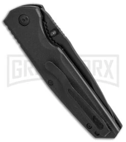 Bear Edge 61100 Black G-10 Spring Assisted Knife - Black Plain -Kershaw Store Bear Edge black G10 black 61100 BHQ 68033 er side large