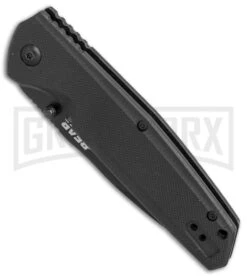 Bear Edge 61100 Black G-10 Spring Assisted Knife - Black Plain -Kershaw Store Bear Edge black G10 black 61100 BHQ 68033 er spine large