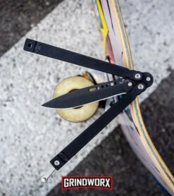 Bear OPS Bear Song II Black G-10 Butterfly Knife - Black Plain -Kershaw Store Bear OPS Bear Song II Butterfly Black G 10 Knife Black B 200 B4 B BHQ 36268 kp skate web large