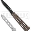 Bear OPS Bear Song IV Dark Sand Balisong Butterfly Knife W/Trainer - Black Plain 1 Bear OPS Bear Song IV Dark Sand Balisong Butterfly Knife W/Trainer - Black Plain -Kershaw Store Bear Ops Bear Song IV Light Sand trainer black BHQ 78831 er 2 large