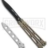 Bear OPS Bear Song IV Light Sand Balisong Butterfly Knife W/Trainer - Black -Kershaw Store Bear Ops Bear Song IV Light Sand trainer black BHQ 78831 er large