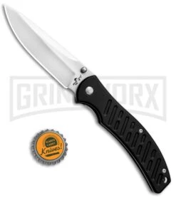 Bear Ops Bear Swipe III Black Spring Assisted Knife - Satin Plain -Kershaw Store Bear Ops Bear Swipe III SA Black Satin A 300 ALBK S BHQ 31072 jr bottlecap large