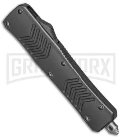 Bear Ops Tanto D/A OTF Automatic Knife Gray - Satin Plain -Kershaw Store Bear Ops Tanto DA gray satin plain BP 24902 er spine large