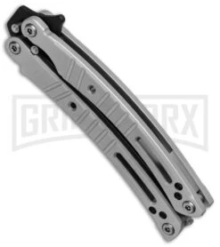 Bear OPS Bear-Song VI Gray Butterfly Knife - Black Plain 6 Bear OPS Bear-Song VI Gray Butterfly Knife - Black Plain -Kershaw Store Bear Son Breeden B 600 AIBK B 35033 BHQ 51711 jr spine large