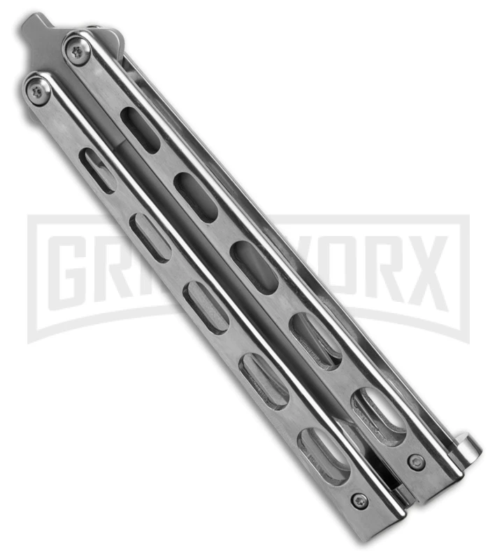 Bear & Son Knives SS14 Stainless Steel Butterfly Knife - Clip Point Bead Blast 4 Bear & Son Knives SS14 Stainless Steel Butterfly Knife - Clip Point Bead Blast - Image 2