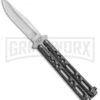 Bear & Son Knives Gray Large 117 Balisong Butterfly Knife - Satin Plain 2 Bear & Son Knives Gray Large 117 Balisong Butterfly Knife - Satin Plain -Kershaw Store Bear and Son 117 Large Butterfly Gray Satin BC117 BHQ 39154 jr large