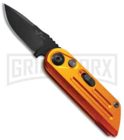 Bear Ops Bold Action XIV Orange Stainless Steel Automatic Knife - Black Plain