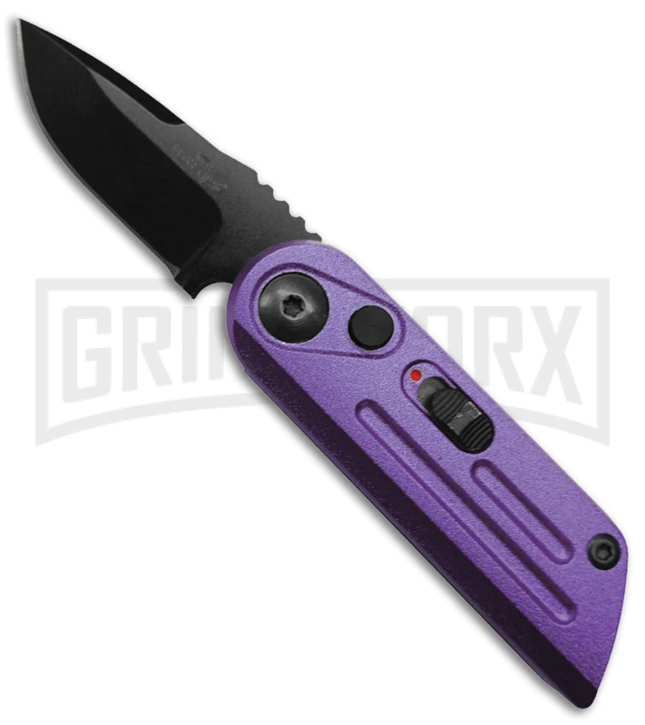 Bear Ops Bold Action XIV Purple Stainless Steel Automatic Knife - Black Plain 3 Bear Ops Bold Action XIV Purple Stainless Steel Automatic Knife - Black Plain