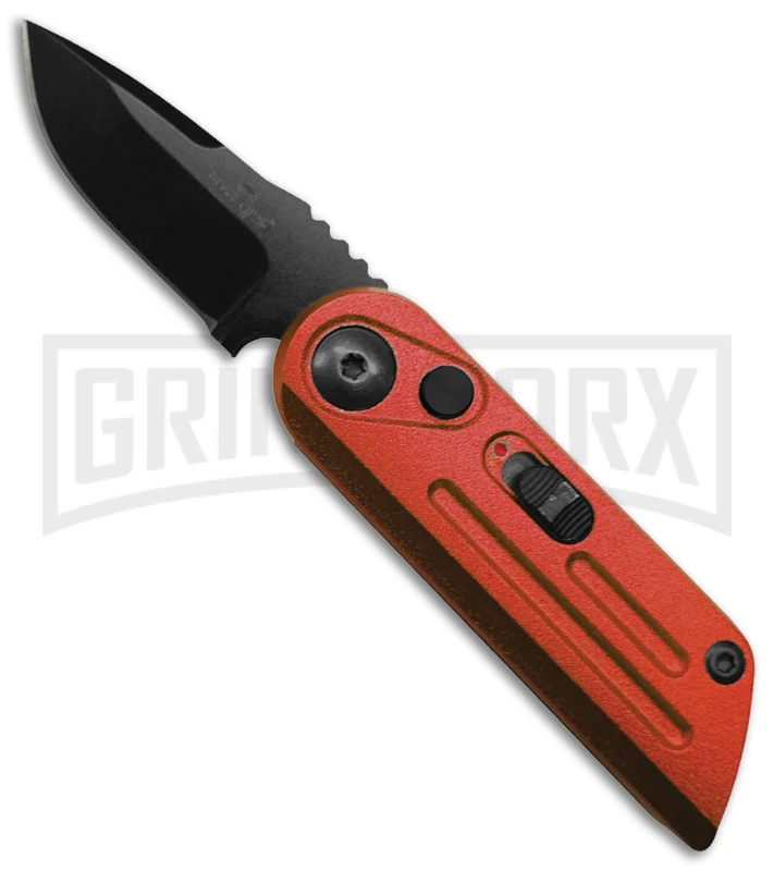 Bear Ops Bold Action XIV Red Stainless Steel Automatic Knife - Black Plain 3 Bear Ops Bold Action XIV Red Stainless Steel Automatic Knife - Black Plain